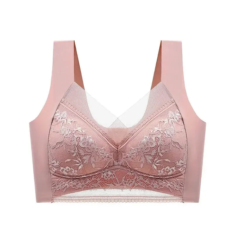 Plus Size Underwear For Women Seamless Push Up Bras Vest Sexy Lace Top Female Wireless Comfortable Braletter Sexy Lingerie