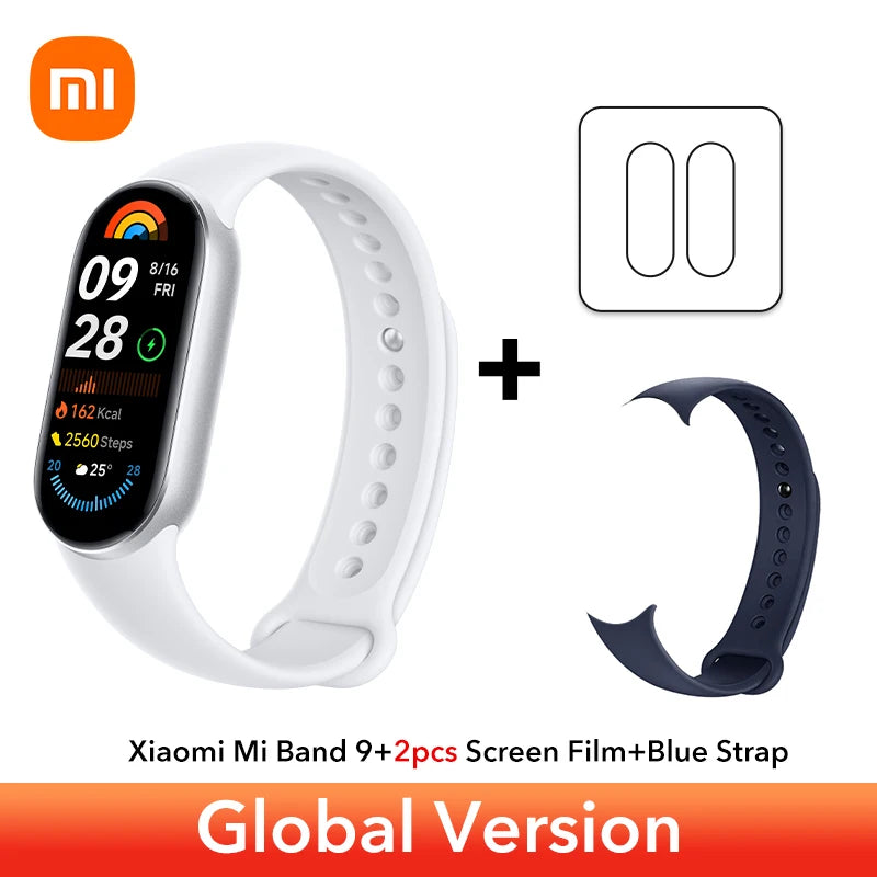 Global Version Xiaomi Smart Band 9 1.62'' AMOLED Supports 150+ sports modes 21-day battery life* sleep SpO₂ monitoring* band