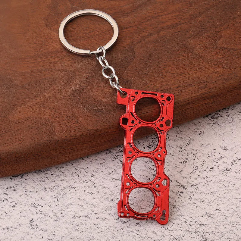 Creative Gear Head Keychain Speed Gearbox Keyring for Car Key Turbo Hub Brake Disc Pendant Shock Absorber Keys New Wholesale