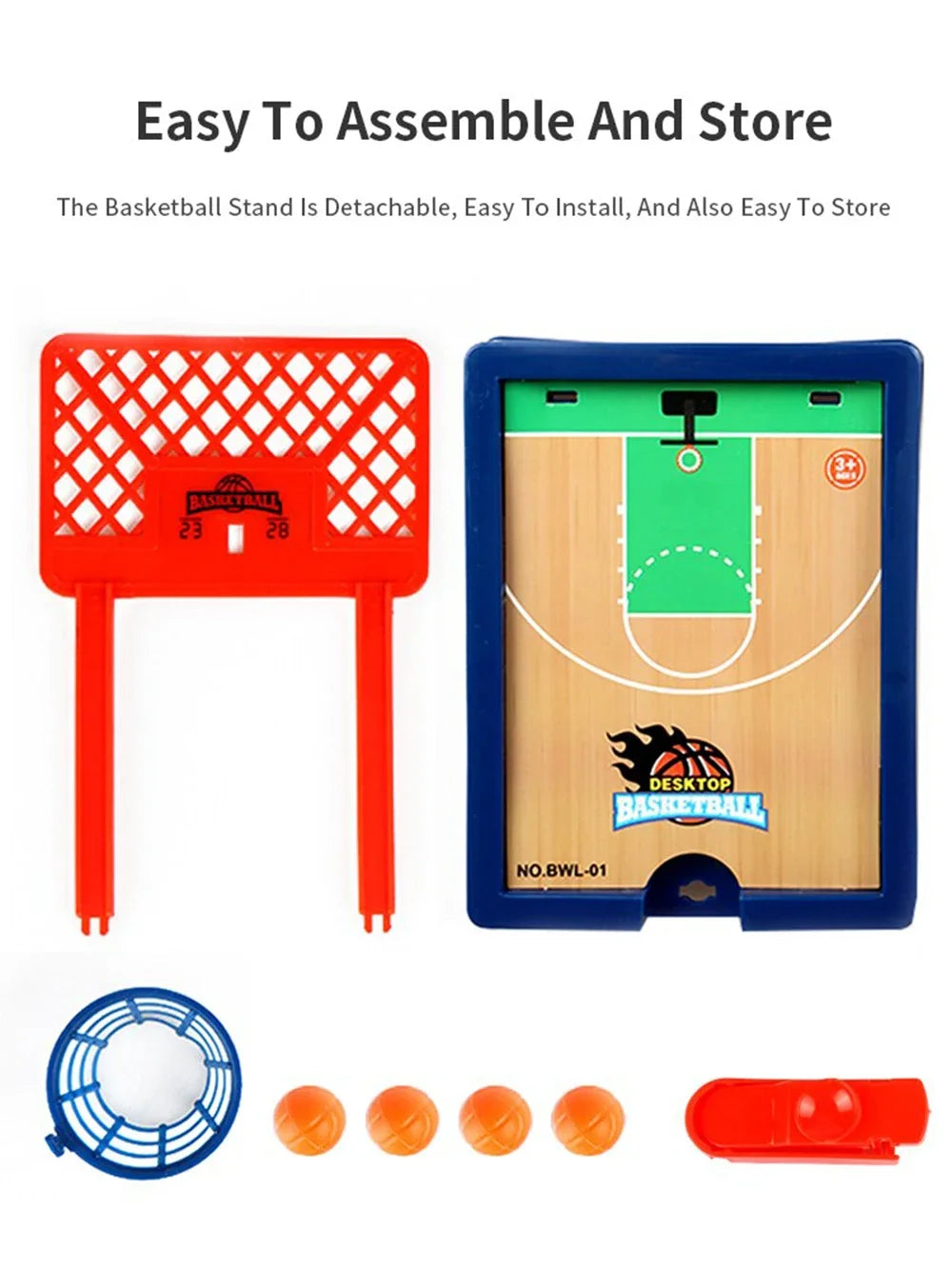 Mini basketball machine desktop portable travel or office game set, suitable for indoor or outdoor use. Fun toys Christmas gifts