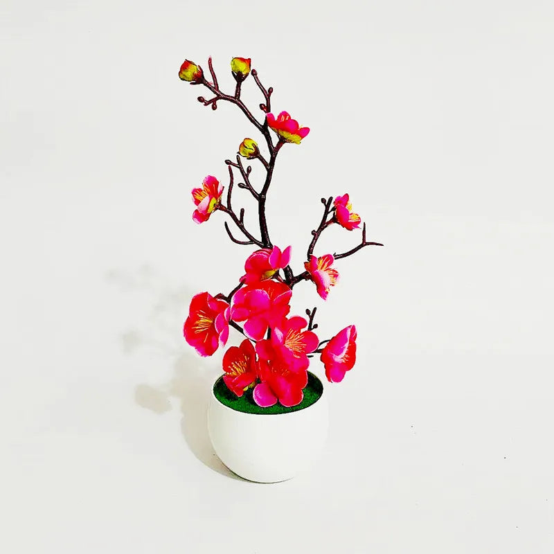 Mother's Day New Artificial Plants Bonsai Small Tree Simulation Pot Plants Fake Flowers Table Potted Ornaments Home