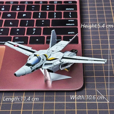 3D Metal Puzzle Air Force J-20 J-10B Fighter KA-50 RAH-66 VF-1S DIY Handmade Assembly Model Jigsaw Puzzle Toys For Adult Kids