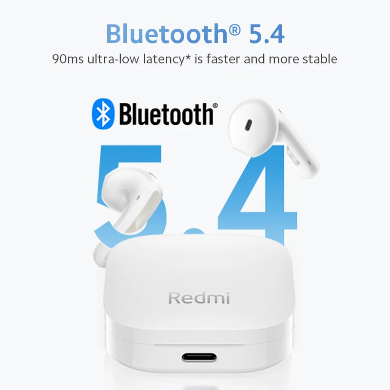 World Premiere Xiaomi Redmi buds 6 active 30 Hours long battery life Clear voice call headset Comfortable to wear earphone