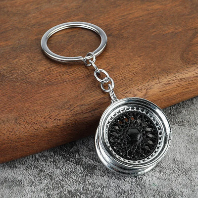 Creative Gear Head Keychain Speed Gearbox Keyring for Car Key Turbo Hub Brake Disc Pendant Shock Absorber Keys New Wholesale