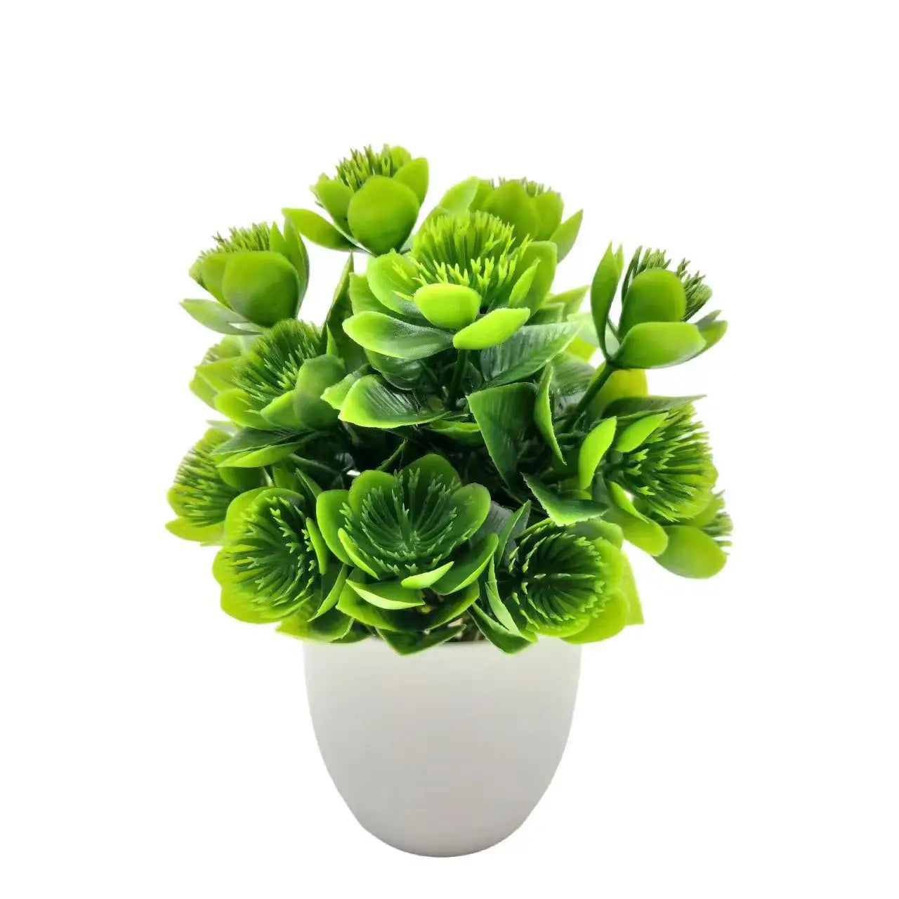 1pc Artificial Plants with Plastics Pots Perfect Greenery for Home DecorationsOffice Desk Living Room and Bedroom Decoration