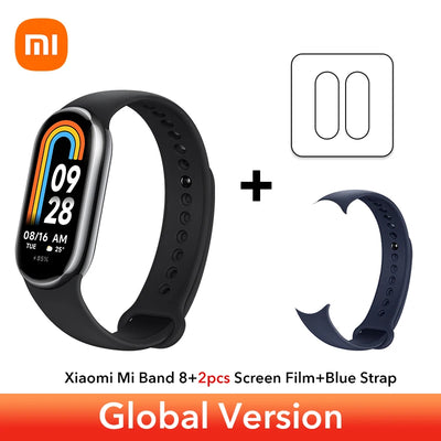 Global Version Xiaomi Band 8 1.62'' AMOLED Ultra Long Battery Life 16 Days Smart Bracelet 150+ Sport Modes  Smart band