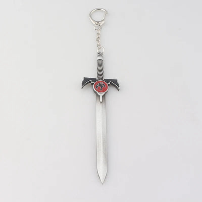 Cartoon Thundercats Keychain Women Men Jewelry Sword Weapon Model Metal Pendant Keyring For Fans Gifts