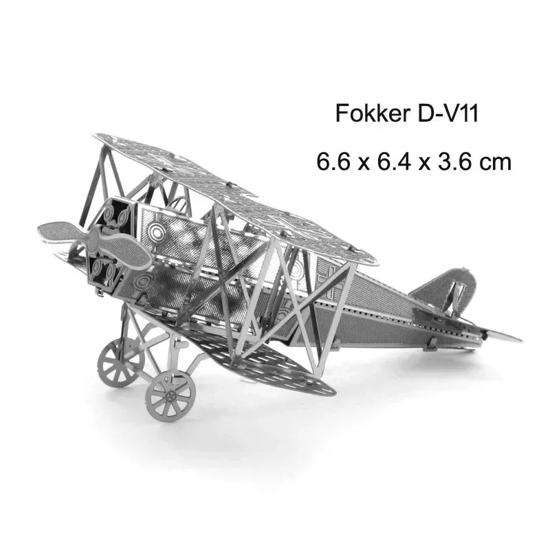 3D Metal Puzzles Military J-20 J-10B SU-34 KA-50 Fighter UFO RAH-66 Helicopter DIY Handmade Assemble Model Jigsaw Puzzles