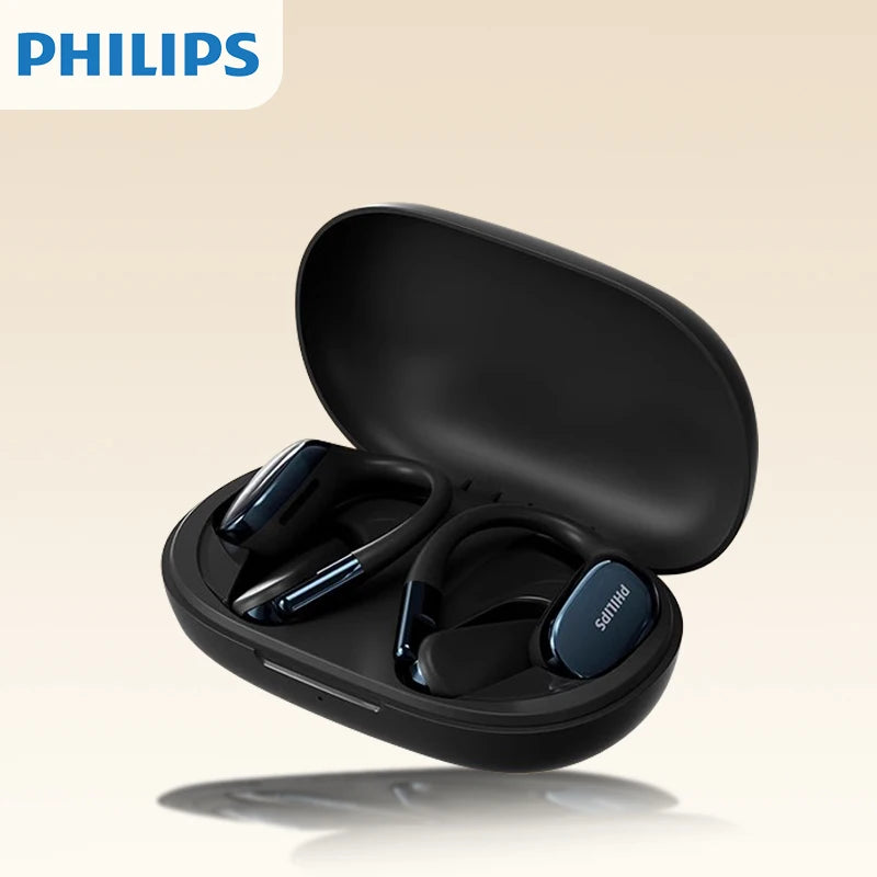 Original Philips TAT5739 Wireless Non in-Ear Bluetooth V5.4 Headset Deep Bass Music Headphones Open Air Waterproof Sport Earbuds