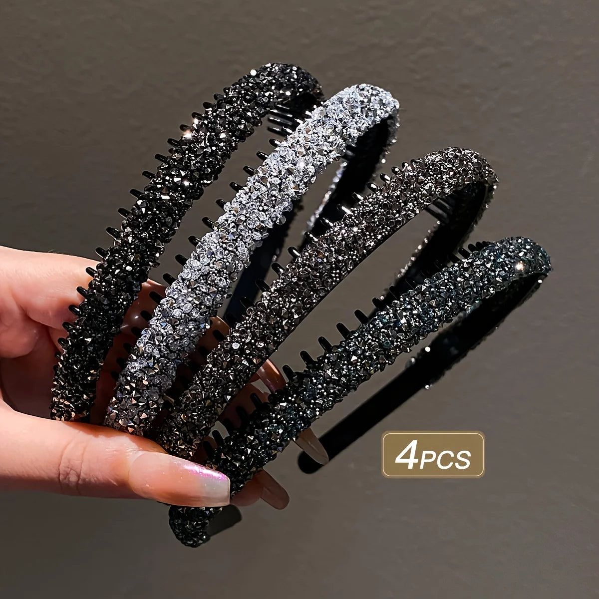 1/4 Girls Hair Accessories Black Toothed Hair Clips for Broken Hair