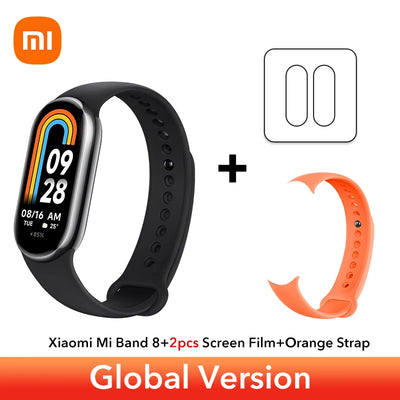 Global Version Xiaomi Band 8 1.62'' AMOLED Ultra Long Battery Life 16 Days Smart Bracelet 150+ Sport Modes  Smart band