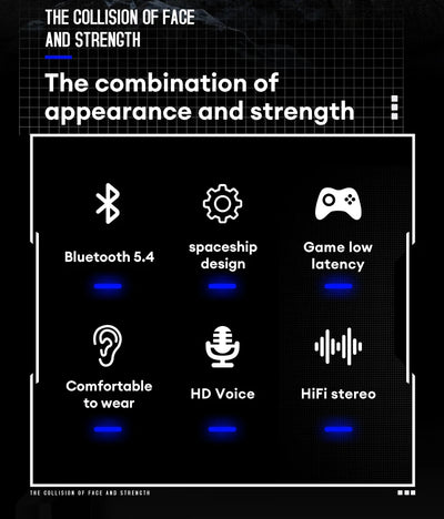 Original Monster XKT23 Wireless Bluetooth V5.4 Headphones Music Gaming Dual Scene Mode Earbuds HD Voice HIFI Stereo Earphones