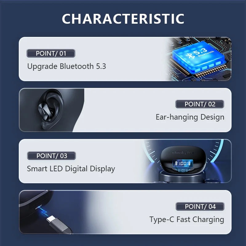 New Original Lenovo LP75 2/3/5pcs TWS Bluetooth V5.3 Earphones Wireless LED Digital Display Headphones IPX5 Waterproof Headset