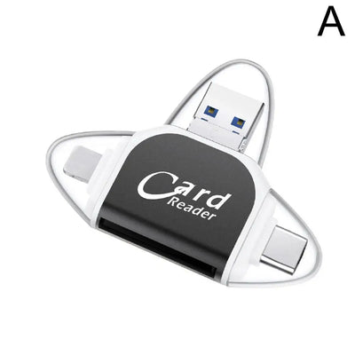 2 In 1 SD Card Reader Micro TF Adapter To View Camera Photos And Videos For Windows Mac IPhone Android