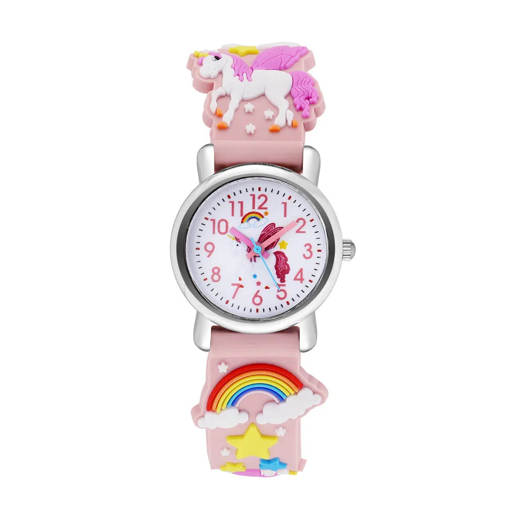 New CHILDREN'S Watch Can Love Rainbow Pony CHILDREN'S Quartz Watch Plastic Strap