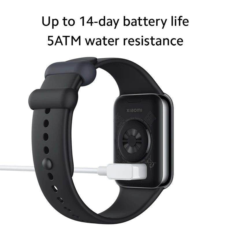 الإصدار العالمي الجديد من سوار Xiaomi Smart Band 8 Pro بشاشة AMOLED مقاس 1.74 بوصة وعمر بطارية يصل إلى 14 يومًا 5ATM مقاوم للماء