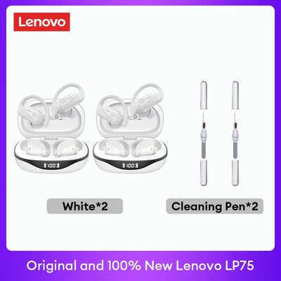 Original Lenovo LP75 2/3/5pcs TWS Bluetooth V5.3 Headphones Wireless LED Digital Display Earphones Low Latency Gaming Headset