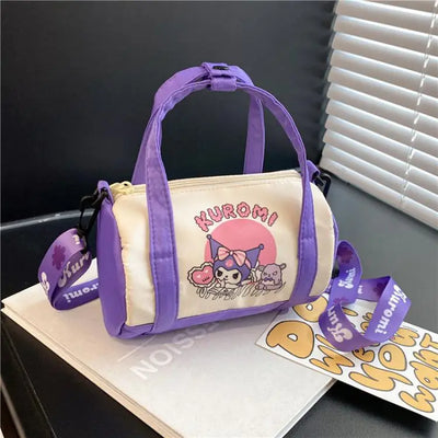 Disney Stitch Canvas Bucket Bag Kawaii Cartoon Handbag Casual All-Match Crossbody Bag Portable Satchel Tote Fashion Backpacks