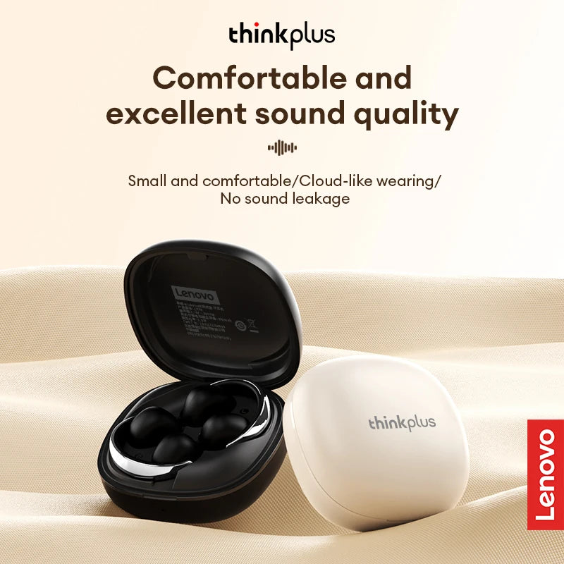 Original Lenovo LP38 TWS Wireless Bluetooth 5.4 Earphones Ear Clip Smart Noise Cancellation Earbuds Game Music Dual Mode Headset