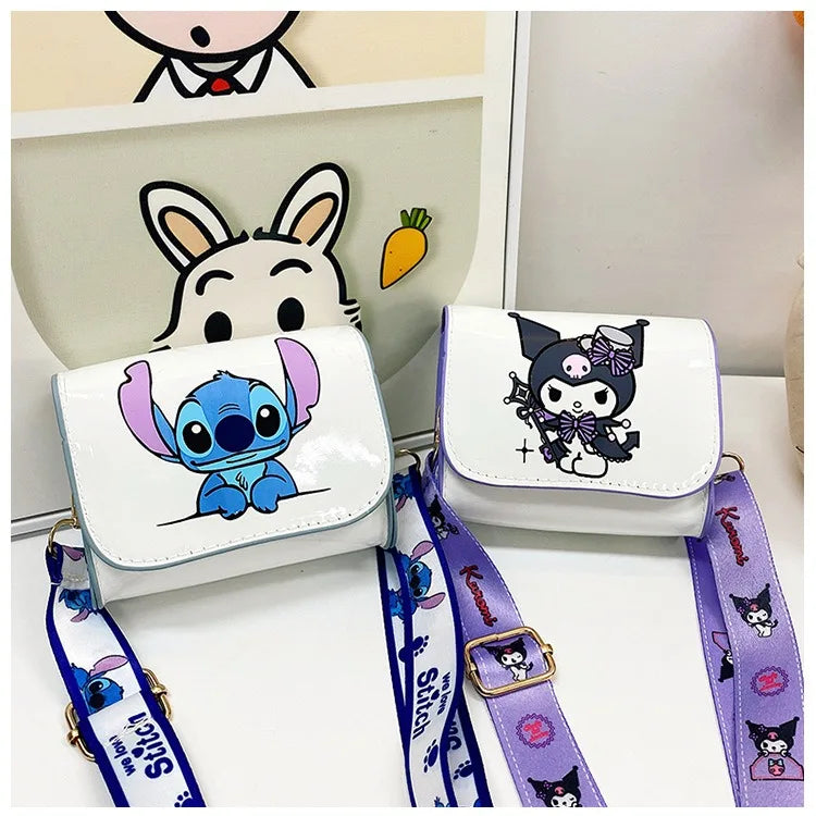 Anime Cute Crossbody Bags Kuromi Stitch Girls Women Luxury Brand Bag High Quality mini Designer Bags Gifts