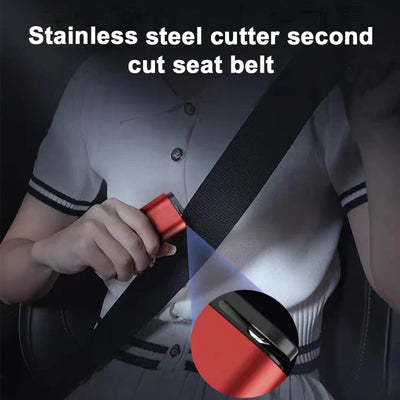 SEAMETAL Alloy Car Safety Hammer Multifunction Car Glass Window Breaker Seat Belt Cutter Life-Saving for Car Emergency Escape