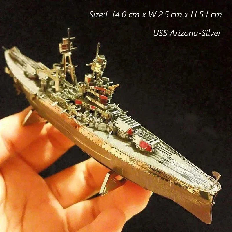 3D Metal Puzzle Multicolor Manual Black Pearl U-Boat XXI Titanic Golden Hind Famous Ship Warship Assemble Model Jigsaw Puzzles