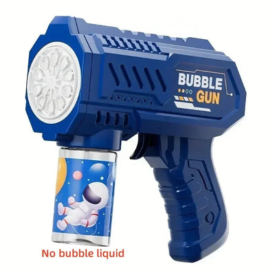 10 Holes Children Electric Bubble Gun Rocket Soap  Automatic Bubble Machine Bubbles Gun Kids Summer Outdoor Bubble Blowing Toys