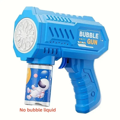 10 Holes Children Electric Bubble Gun Rocket Soap  Automatic Bubble Machine Bubbles Gun Kids Summer Outdoor Bubble Blowing Toys