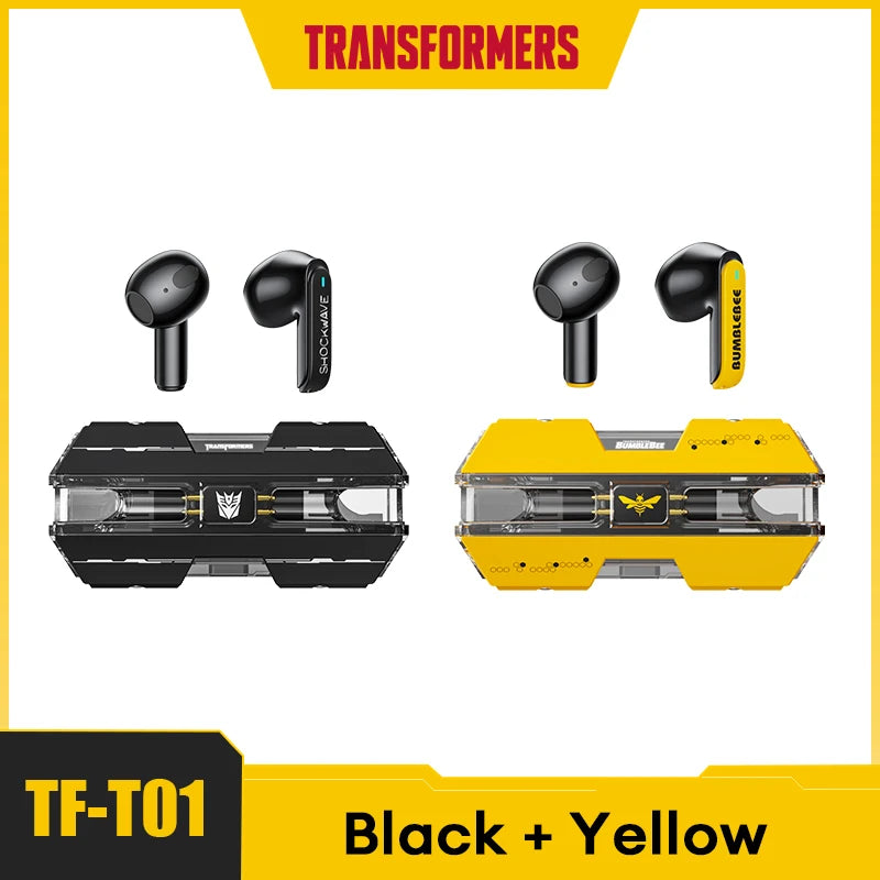 Transformers TF-T01 TWS Earphones Bluetooth 5.3 Wireless Earphone Low Latency HIFI Stereo Headset Gaming Music Dual Mode Earbuds