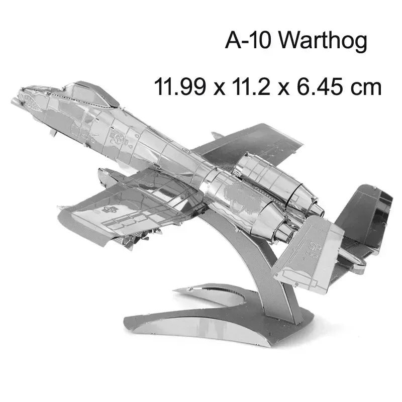 3D Metal Puzzles Military J-20 J-10B SU-34 KA-50 Fighter UFO RAH-66 Helicopter DIY Handmade Assemble Model Jigsaw Puzzles