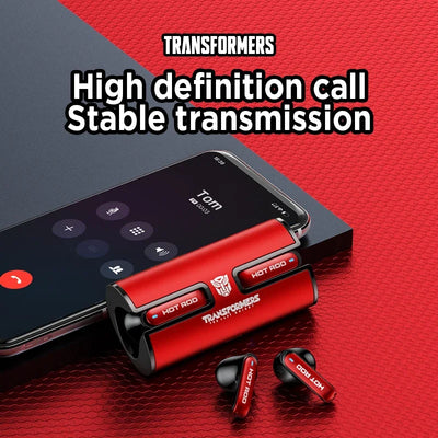 Transformers TF-T02 New TWS Wireless Bluetooth V5.3 Earphones Gaming Music Dual Mode Headset HiFi Sound Low Latency Headphones