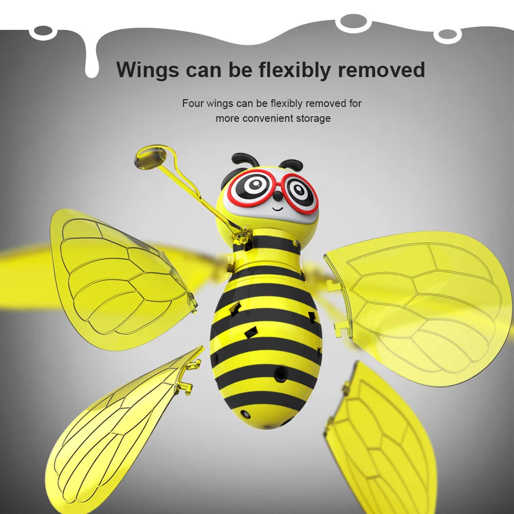 Little Bee Flying Vehicle Aircraft Gesture Sensing  Vehicle Flying Helicopter Lights Children's Toys Birthday Gift Christmas