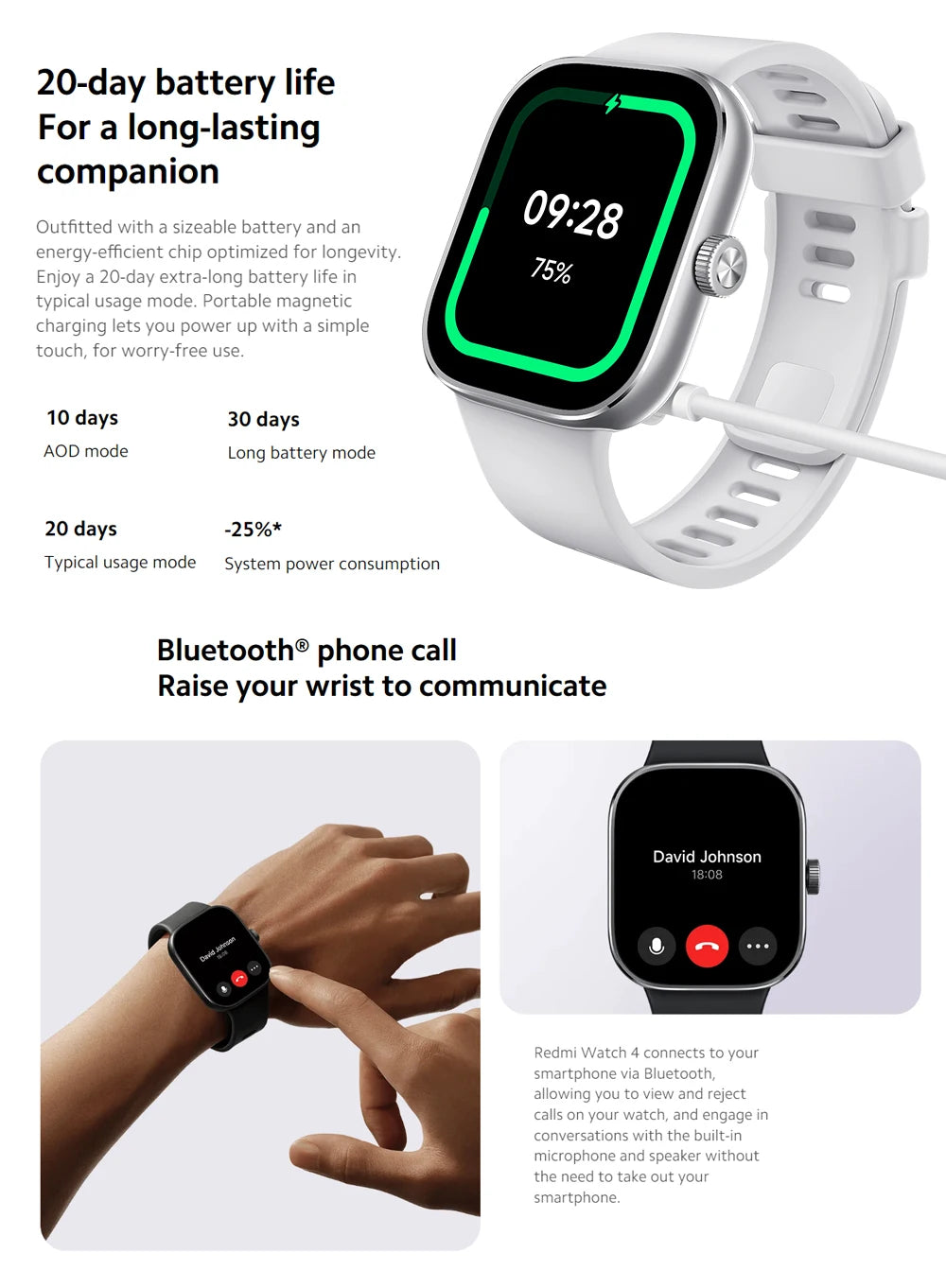 Global Version Xiaomi Redmi Watch 4 Smart Watch 1.97'' AMOLED Blood Oxygen Heart Rate Monitor Support Bluetooth Phone Call GPS