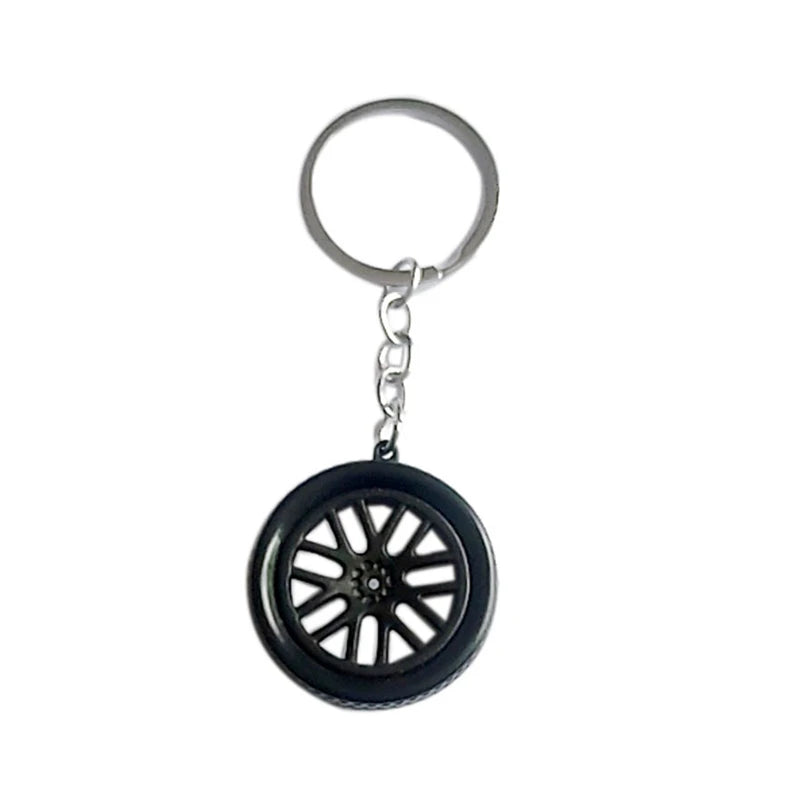 Creative Gear Head Keychain Speed Gearbox Keyring for Car Key Turbo Hub Brake Disc Pendant Shock Absorber Keys New Wholesale