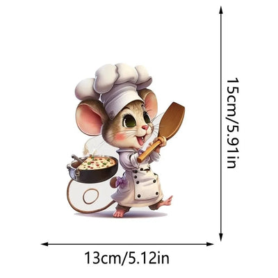 Creative Cartoon Cute Mouse Self-adhesive Wall Stickers Bedroom Living Room Corner Stairs Home Decorative Wall Sticker Wallpaper