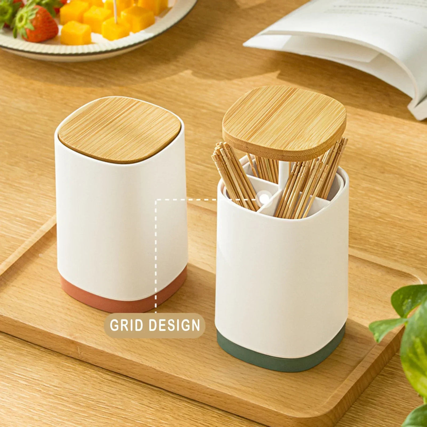 Toothpick Box Semi-automatic Toothpick Holder Home Personalized Creative Cotton Swab Box Toothpick Box Storage Box