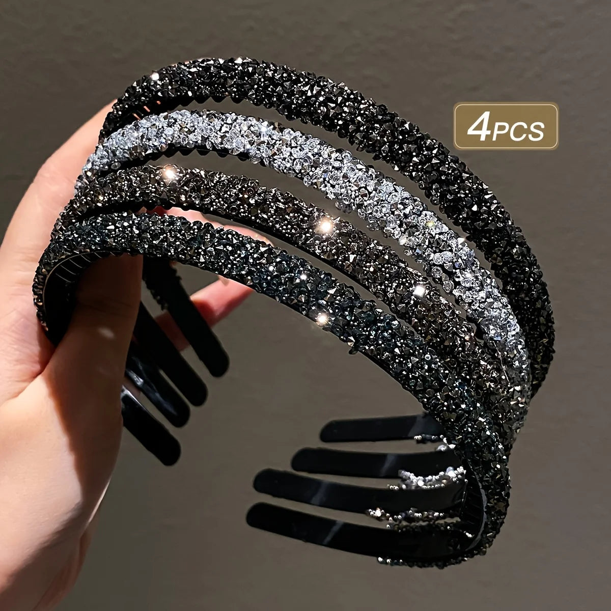 1/4 Girls Hair Accessories Black Toothed Hair Clips for Broken Hair