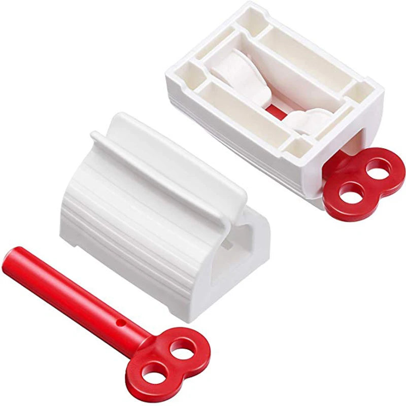 Toothpaste Holder Cleanser Squeezer Bathroom Accessories Set Rolling Toothpaste Squeezer Tube Toothpaste Dispenser