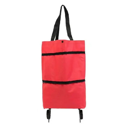 1PC Folding Shopping Bag, Portable Tugboat Bag, Grocery Bag, Large Capacity Supermarket Bag