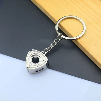 Mini Zinc Alloy Auto Parts Keychains Simulated Speed Gearbox Absorber Motor Piston Pendant Car Keys Holder Keyring Cute Men Gift