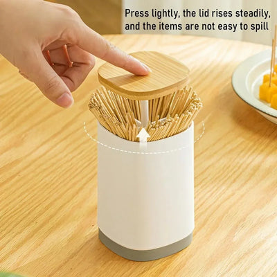 Toothpick Box Semi-automatic Toothpick Holder Home Personalized Creative Cotton Swab Box Toothpick Box Storage Box