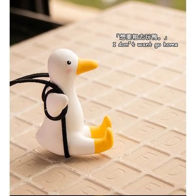 Adorable Duck Car Ornaments for Women, Tire Swing Interior Mirror Pendant