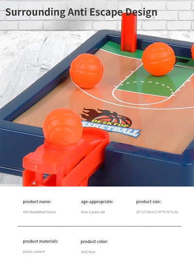 Mini basketball machine desktop portable travel or office game set, suitable for indoor or outdoor use. Fun toys Christmas gifts