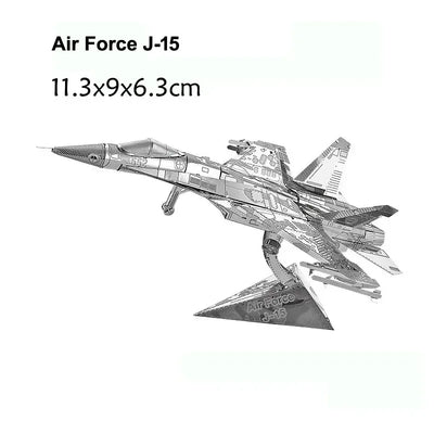 ألغاز معدنية ثلاثية الأبعاد لطائرات J-20 وJ-10B وSU-34 وKA-50 وUFO وطائرة هليكوبتر RAH-66 ونماذج تجميع يدوية الصنع