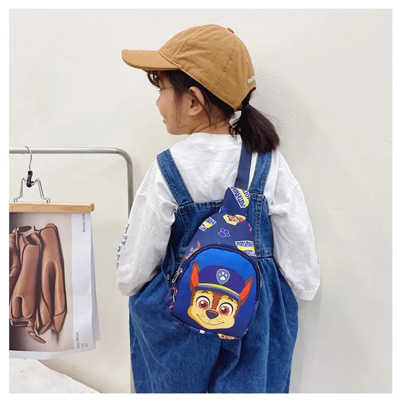 Paw Patrol Chest Bag Kids Children Mini Outdoor Shoulder Bags Boys Girls Paw Patrol Bag Costume Accessories Students Baby Bag