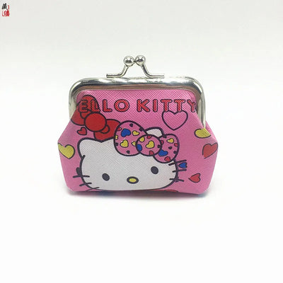 محفظة نقود صغيرة إبداعية من Sanrio للبيع بالجملة على شكل شخصية Hello Kitty Cartoon محفظة بنات My Melody Bags محفظة Kawaii محفظة أطفال