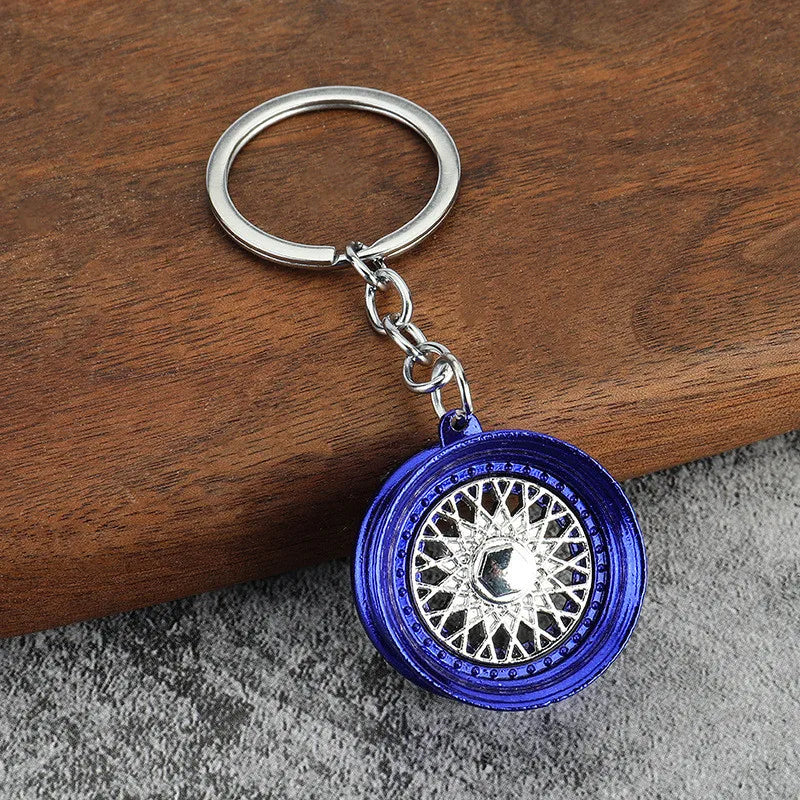 Creative Gear Head Keychain Speed Gearbox Keyring for Car Key Turbo Hub Brake Disc Pendant Shock Absorber Keys New Wholesale