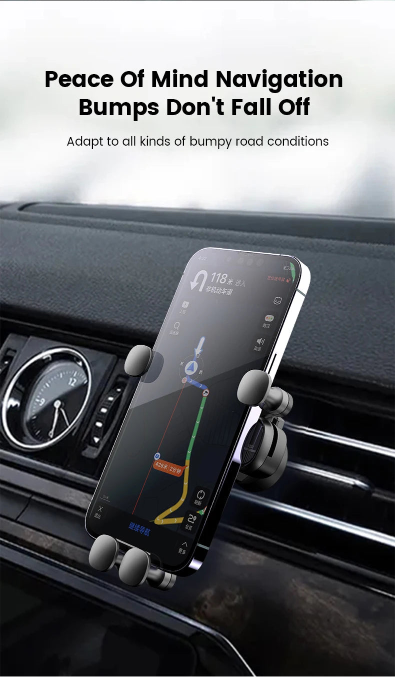 Olaf Gravity Car Phone Holder Air Vent Clip Mount Mobile Cell Phone Stand In Car GPS Support For iPhone 13 12 Pro Xiaomi Samsung