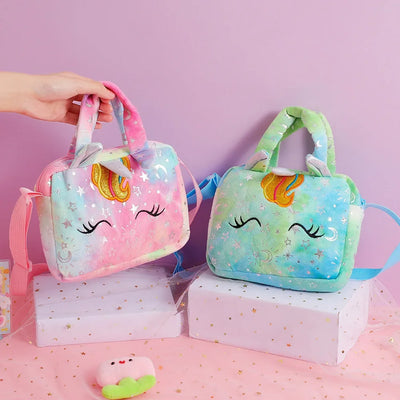 Sweet Unicorn Handbags For Girls Lovely Kids Crossbody Bag Children Gift Little Girl Small Purse