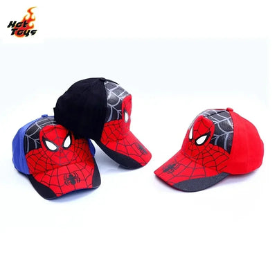 HotToys Spiderman Baseball Cap Superhero Peripheral Boys Girls Hats Cosplay Props Sunhat Childrens Gift Fashion Accessory 3-7y